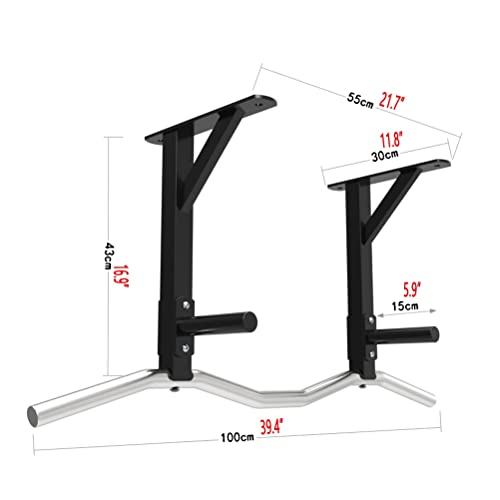 Fitness Equipment Wall Mounted Pull Up Bar, Space Saving Ceiling Steel Fitness Horizontal Bar, Home Gym Strength Training Bar, Load 661 LB
