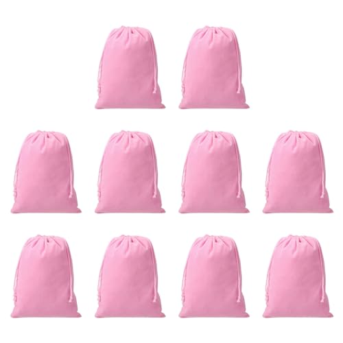 Drawstring Dice Bag 5.91" x 7.87" Durable Flocking Cloth Tarot Card Bag Perfect for Dice Storage & Jewelry & Chess & Cosplay Coin & Board Gaming Accessories (Pink, 10pcs) - color: Pink, size: 5.91"x7.87"