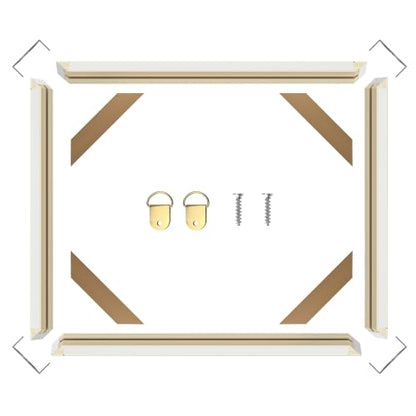 DIY Wood Canvas Stretcher Bars Kit, 1.25" Gallery Depth, 8" x 12" | Gallery wrapped canvas frame kit for oil painting and prints, sturdy wooden wall art frame, easy assembly, made in USA - size: 8"X12"