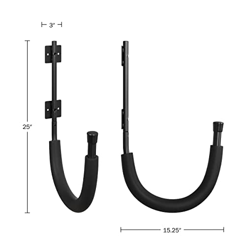 2-Pack of Kayak Storage Hook Sets - Kayak Wall Mount Hangers with 100lb Capacity Per Pair for Paddleboards, Surfboards, - size: 1-Set