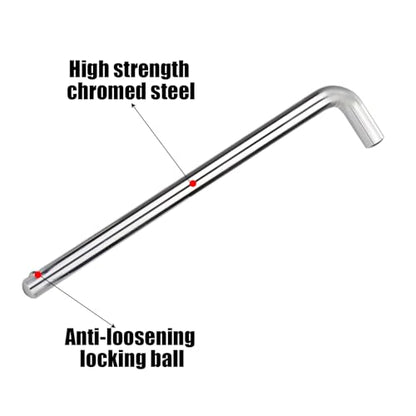 NQEUEPN Weight Stack Pin, 3/8 Inch Diameter 6 Inch Weight Loading Pin L Shaped Pin Tensile Weight Stack Extender Pin Weight Selector Pin Gym Pin Fitness Gym Equipment for Home Gym