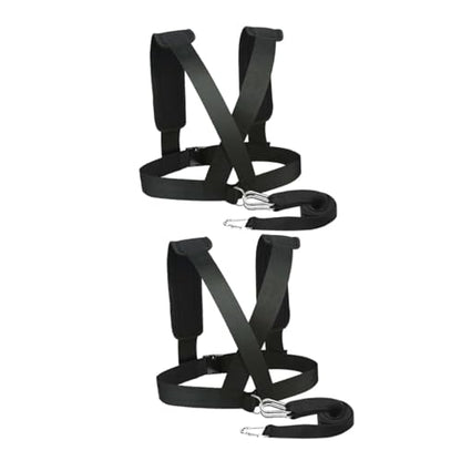 2pcs Resistance Training Padded Shoulder Straps for Weight-bearing Sled Pulling and Strength Training Lightweight and Portable Design for Outdoor Workouts