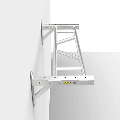 Stainless Steel Wall-Mounted Multi-Position Pull-Up Bars Single Parallel Bars Fitness Climbing TRXL Frame (129 * 63 * 45cm)