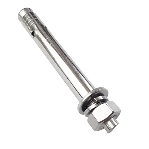 10 Pack M12x120mm Expansion Bolts Anchor Bolt 304 Stainless Steel External Hex Expansion Screw Bolt Sleeve Anchor Fastener Wall Concrete - size: M12*120