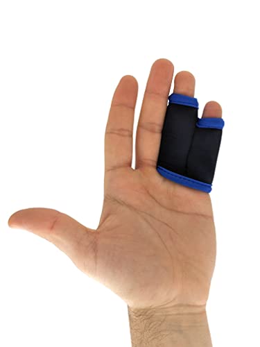 BJJ Outer Double Finger Sleeve Tape Replacement (Pinky-ring/Pointer-middle finger) (Small) - size: Small