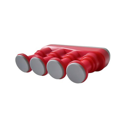 Finger Strengthener, Nalu Hand Grip Trainer Exerciser for Piano, Guitar, Bass, Ukulele Players, Plastic Material, Lightweight and Portable - Improve Finger Flexibility, Strength,1 Pack (Red+Gray) - color: Red+Gray