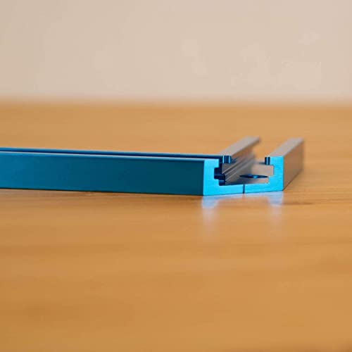 POWERTEC 71698V 3" T-Track Intersection Kit with Predrilled Mounting Holes, for Universal T-Track, Woodworking Jigs and Fixtures - style: 3" Intersection Kits