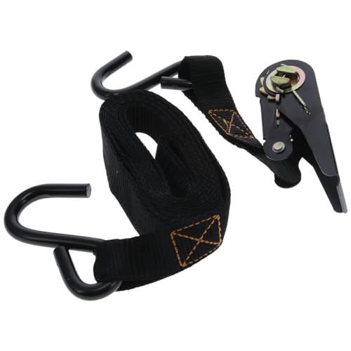 MUDDY 1" X 8' Rugged Durable Lightweight Reliable Adjustable Versatile Outdoor Treestand Ratchet Tie Down Strap with 2 Hardened Steel Hooks, 1 Pack - style: 1 Pack