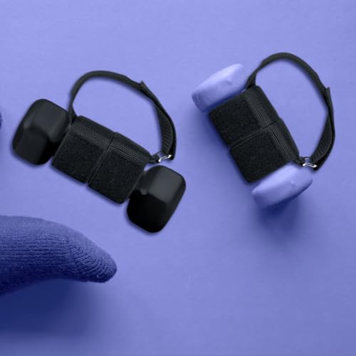 Toyvian Heavy Duty Dual Foot Training Feature Dumbbell Loading Straps Adjustable 1 Pair Nylon Arm Workout Straps for Pullups Strength Training