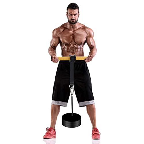 PELLOR Wrist and Forearm Blaster, Wrist Roller & Forearm Roller with Anti-Slip Grip Handles, Forearm Strength Trainer Ideal for Grip Strength, Muscle Building, Rehabilitation - style: Yellow Handle