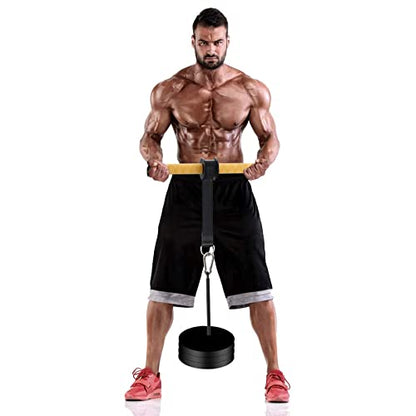 PELLOR Wrist and Forearm Blaster, Wrist Roller & Forearm Roller with Anti-Slip Grip Handles, Forearm Strength Trainer Ideal for Grip Strength, Muscle Building, Rehabilitation - style: Yellow Handle