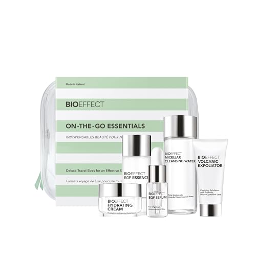BIOEFFECT On-The-Go EGF Skincare Set | Anti Aging, Travel Size, 5 Piece