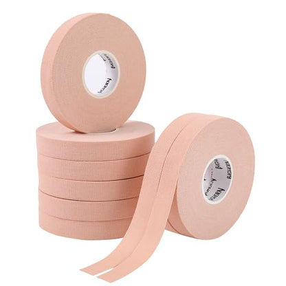 Bighorn Athletics Finger Tape, Male Climber Tin, 0.5" x 45ft, 8 Rolls, Nude | Climbing tape with retro design tape holder for tension support & bouldering. EZ tear, strong adhesive, residue-free. - color: Nude