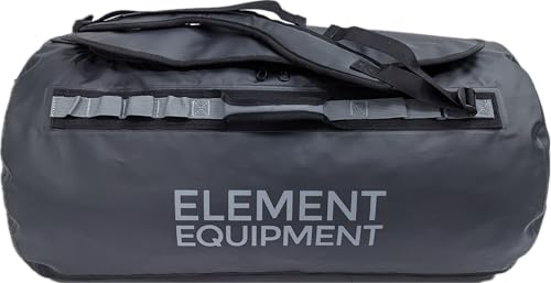 Element Equipment Trailhead 2.0 Waterproof Duffel Bag Shoulder Straps Black/Grey Medium - color: 2.0 Black/Grey, size: Medium 51 Liters