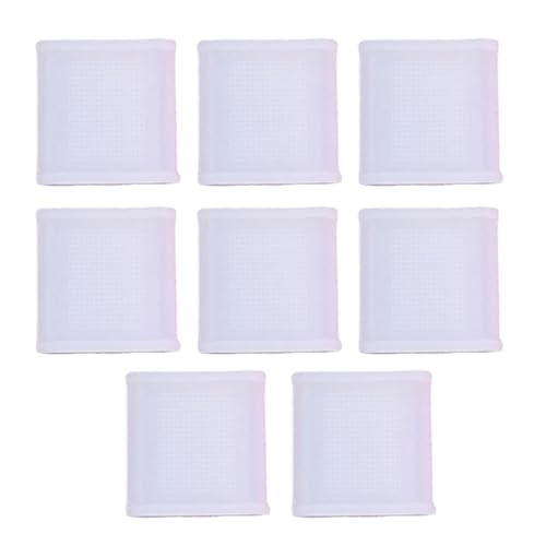 8Pcs Light Weight Silicone Finger Protectors Nonslip Golf Finger Cover Sleeve Sports Fingers Band Hand Protector Hand Protector - color: Transparent Color, size: Small