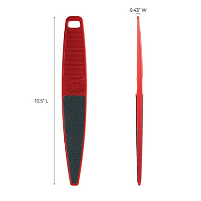 ForPro Professional Collection Red Panda Foot File, 60/100 Grit, Double-Sided Pedicure File for Feet and Heels, 10.5” L - size: 1 Count (Pack of 1)