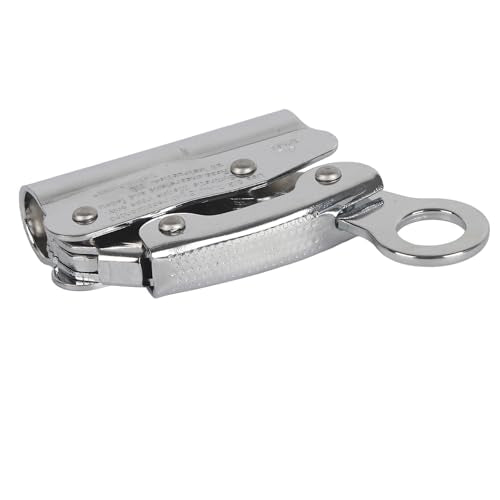 6KN Alloy Steel Climbing Anti Fall Self Locking Equipment, High Load Bearing, Reverse Grip Blocking Tooth Design, for Aerial Working, Maintenance, Construction, Pwshymizvpgawoqh6