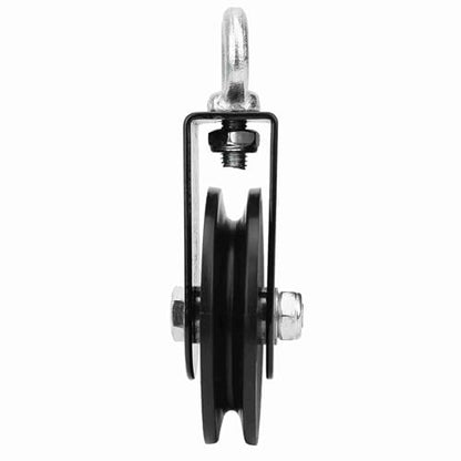 Fitness Bracket Pulley, PP Hanging Wheel Set for DIY Gym Pulley System, Equipment Replacement, Hoist