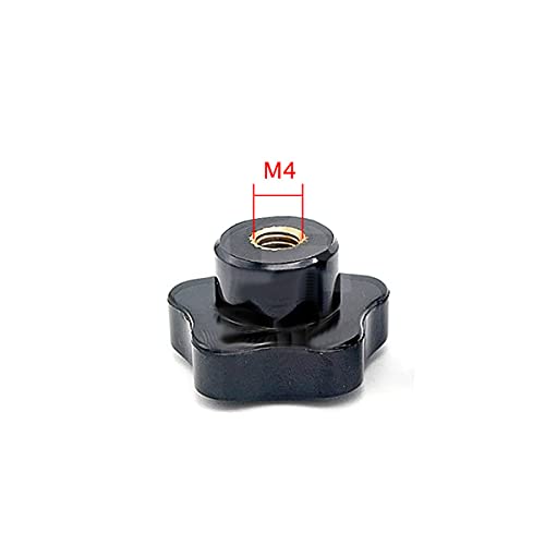 1pcs M4 Star Knobs Nuts for Mechanical Devices Electronic Devices Instruments Furniture Decorations Food and Industrial Equipment Plastic Handle Clamping Knobs - size: M4D