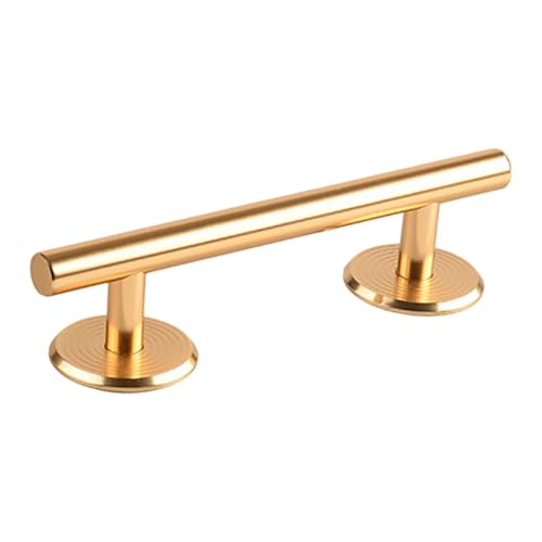Simhoa Professional Fingerboard Rail, 20cm Skateboard Obstacle Rod with Stable Base, Mini Fingerboard Deck Fingerboard Ramp, Party Favor, Skatepark Accessory for Fingerboard Players, Round Gold - color: 20cm Round Gold