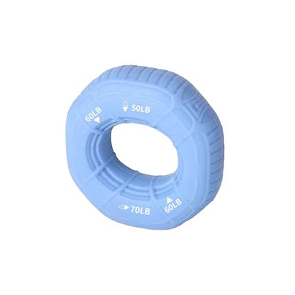 Generic 3 in 1 Hand Grip Strengthener Adjustable 50-70LB Silicone Forearm Exerciser for Climbing Fitness Office Hand Rehabilitation Grip Strength Trainer for Men Women - color: Blue