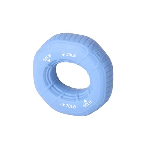 Generic 3 in 1 Hand Grip Strengthener Adjustable 50-70LB Silicone Forearm Exerciser for Climbing Fitness Office Hand Rehabilitation Grip Strength Trainer for Men Women - color: Blue