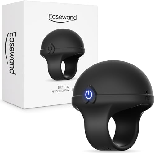 Portable Finger Massage Ball, Waterproof Rechargeable Mini Multifunctional Massage Tool (Black)