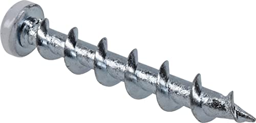 Hillman Borefast Drywall Anchors, 1-1/2in Pan Head, 75 Pack, White | Zinc finish , Phillips pan head self-drills into drywall, wood, and metal studs , Reusable for hanging fixtures - color: White