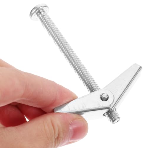 Lurrose 18pcs Hollow Door Anchors with Screws for Iron Sheet Cladding, Threaded Insert Nuts for Hollow Wall Drywall Fixing, Sturdy Hollow-wall Anchor Kit for Door and Wall Repairs