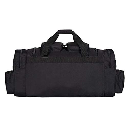 K-Cliffs Tactical Range Duffel Heavy Duty Large Gear Duffle Durable Quality Travel Sports Gym Equipment Bag Military Molle with Lockable Zippers with US Flag Patch 33 Inch Black - size: 33 Inch Black