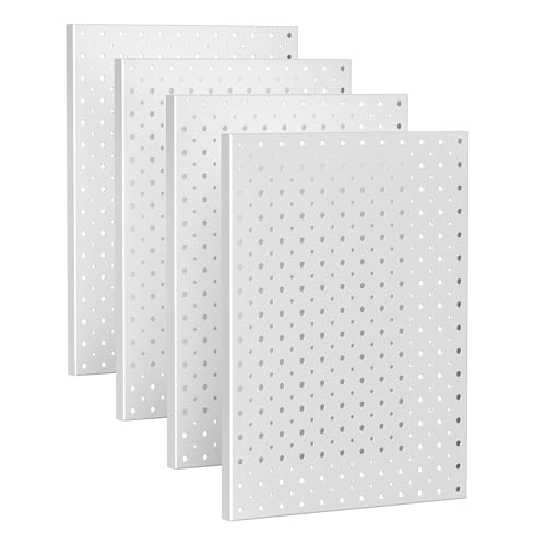 Ultrawall Metal Pegboard Panels, Pegboard Wall Organizer, Peg Boards for Wall, Garage Tool Storage Organization, 12"X16", 4pcs, Gray - color: Gray, size: 16x12"- 4 Pcs