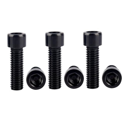6Pcs Bike Screws M6x10 12 16 18 20 25 30 35mm Stainless Steel Socket Head Cap Allen Hex Bolt (Black, M6 x20mm) - color: Black, size: M6 x20mm