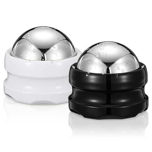 2 Pack Massage Ice Ball Massage Cryo Balls for Muscle Soreness Relief Handheld Therapy and Relax Tool for Plantar Fasciitis Sore Muscles Migraine Injury