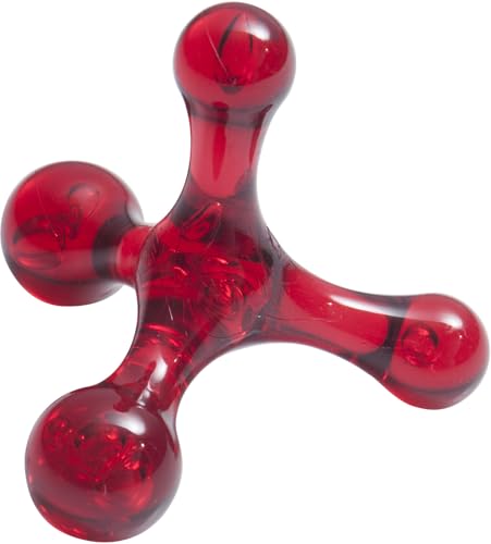 The Pressure Positive Co. Jacknobber II Handheld Massage Tool, Ruby Red | Deep Tissue Therapy of Foot, Calves, Back, Arms, Jaw, Neck, Self Care, Reflexology, Trigger Point & Myofascial Pressure