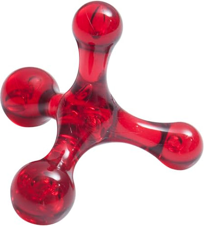 The Pressure Positive Co. Jacknobber II Handheld Massage Tool, Ruby Red | Deep Tissue Therapy of Foot, Calves, Back, Arms, Jaw, Neck, Self Care, Reflexology, Trigger Point & Myofascial Pressure