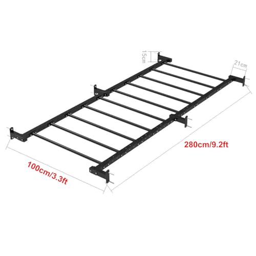 Wall Mounted Pull Up Chin Up Bar, Hallway Aisle Climbing Ladder Indoor Wall Climbing Frame Pull-ups Physical Training Fitness Equipment(Horizontal Installation) - size: Horizontal installation