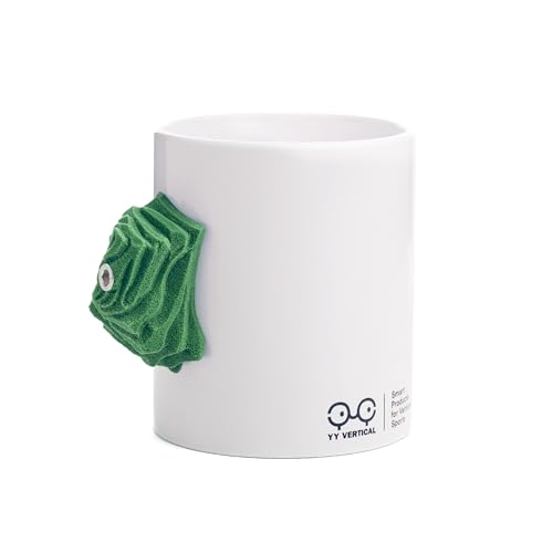 YY Vertical Climbing Mug, Pinch Mug for Rock Climbers and Boulderers, Indoor Bouldering Grip Cup, Unique Gift, Green - color: Green