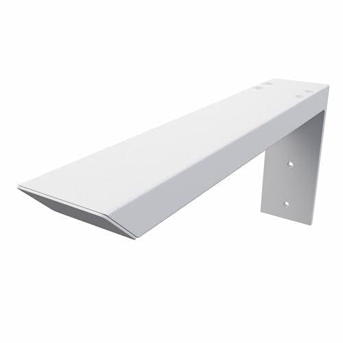 The Original Granite Bracket Countertop Support L-Bracket (Industrial - White, 10 Inches) - size: 10 Inches, style: Industrial - White