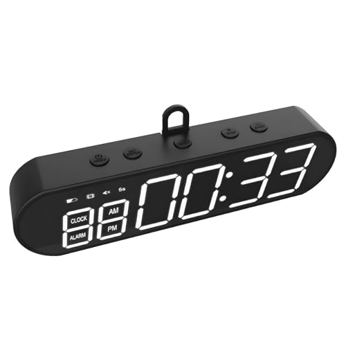 Gym Timer, Portable Workout Timer With Strong Attachment Force, Multi-Function Interval Timer For Home Gym, Fitness, Sports, Kitchen, Custom & Preset Modes