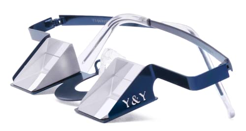YY Vertical Belay Glasses for Rock Climbing – Upward Vision Prisms for Safe Belaying – Anti Neck Strain – Not for Reading - style: Classic Blue