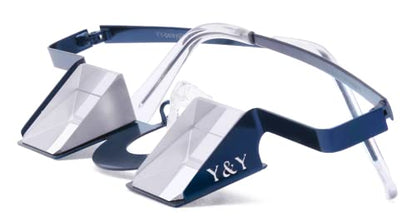 YY Vertical Belay Glasses for Rock Climbing – Upward Vision Prisms for Safe Belaying – Anti Neck Strain – Not for Reading - style: Classic Blue