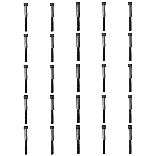Atomik 3/8 x 3 inch Long Alloy Steel Bolts 25 Pack Durable Hardware for Rock Climbing Holds 3/8-16 Socket Head Allen Bolt Designed for Indoor Use Wall Supplies - size: 25 Pack 3/8x3 in. 3/8-16 Allen Head Black