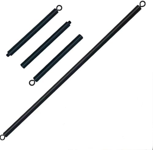 Resistance Band Workout Bar for Body Workout, Adjustable 3 Parts with Easy Grip Foam Durable Portable Steel Pilates Training
