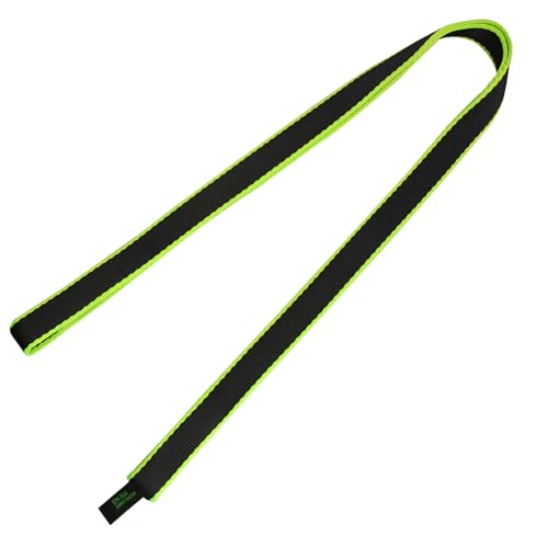 25mm Climbing Sling Runner- 29kN CE Tubular Webbing- Heavy Duty Strap for Arborist, Firefighter Rescue, Rock Climbing, Rappelling, Rigging, Swing,Hanging,Yoga Hammock,Tree Work - color: green, size: 90cm / 36inch | Pack of 1