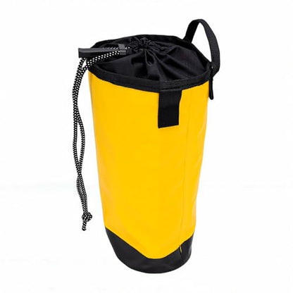 RiToEasysports Drawstring Backpack, Water Proof 500d Pvc Mesh Fabric Adjustable Rope Storage Bag For Climbing Gear And Tools (Yellow) - color: Yellow