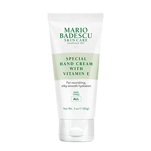 Mario Badescu Hand Cream With Vitamin E for Dry Cracked Hands, Moisturizing, Light and Fast-Absorbing, Ideal for All Skin Types - style: Special 3 Oz