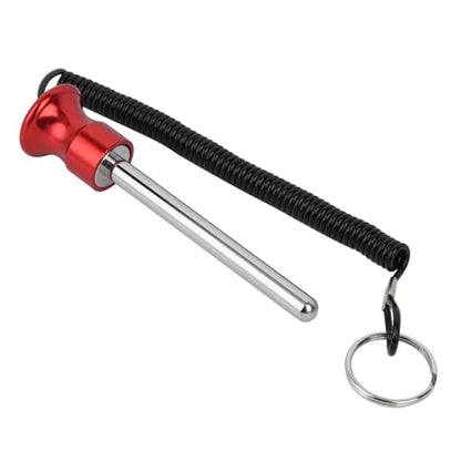 Drop Set Pins Gym with Pull Rope, Stable Weight Stack Pin, Practical Gym Pin Easy to Install, Replacement for Strength Training Equipment, Rod Length 4in Diameter 0.4in - color: Red
