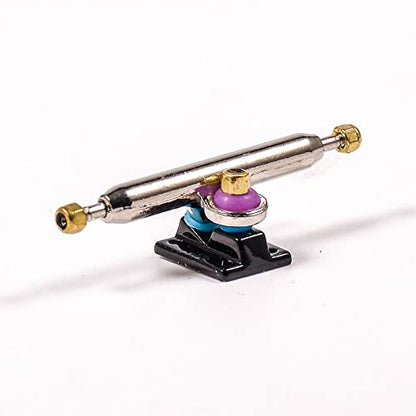 Fingerboard Trucks with Upgraded Urethane Bushings and Pivot Cup,34mm 32mm Width,Normal Kingpin (Black, 34mm) - color: Black, size: 34mm