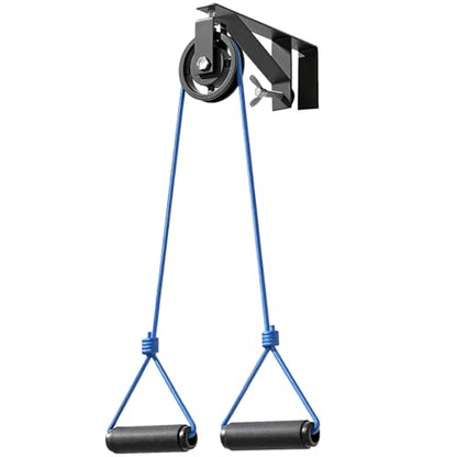 Shoulder Pulley for Physical Therapy, Over the Door Pulley with Metal Frame for Shoulder Rehab, Long Rope with Comfortable Handles for Shoulder Pain Reduction and Mobility Improvement