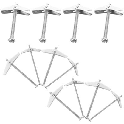 Lurrose 18pcs Hollow Door Anchors with Screws for Iron Sheet Cladding, Threaded Insert Nuts for Hollow Wall Drywall Fixing, Sturdy Hollow-wall Anchor Kit for Door and Wall Repairs